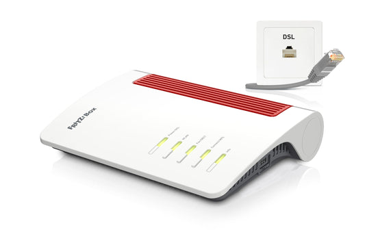 AVM FRITZ!Box 7690 (Wi-Fi 7 DSL-Router, 5.760 MBit/s (5GHz), 1.376 MBit/s (2,4GHz), VDSL Supervectoring, Mesh, DECT, deutschsprachige Version)