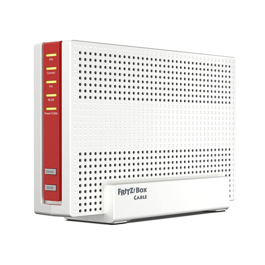 FRITZ!Box 6690 Cable Wi-Fi 6 Router – DOCSIS 3.1 Kabel-Modem, 4.800 MBit/s + 1.200 MBit/s, 2,5-Gigabit-LAN, USB 3.0, DECT
